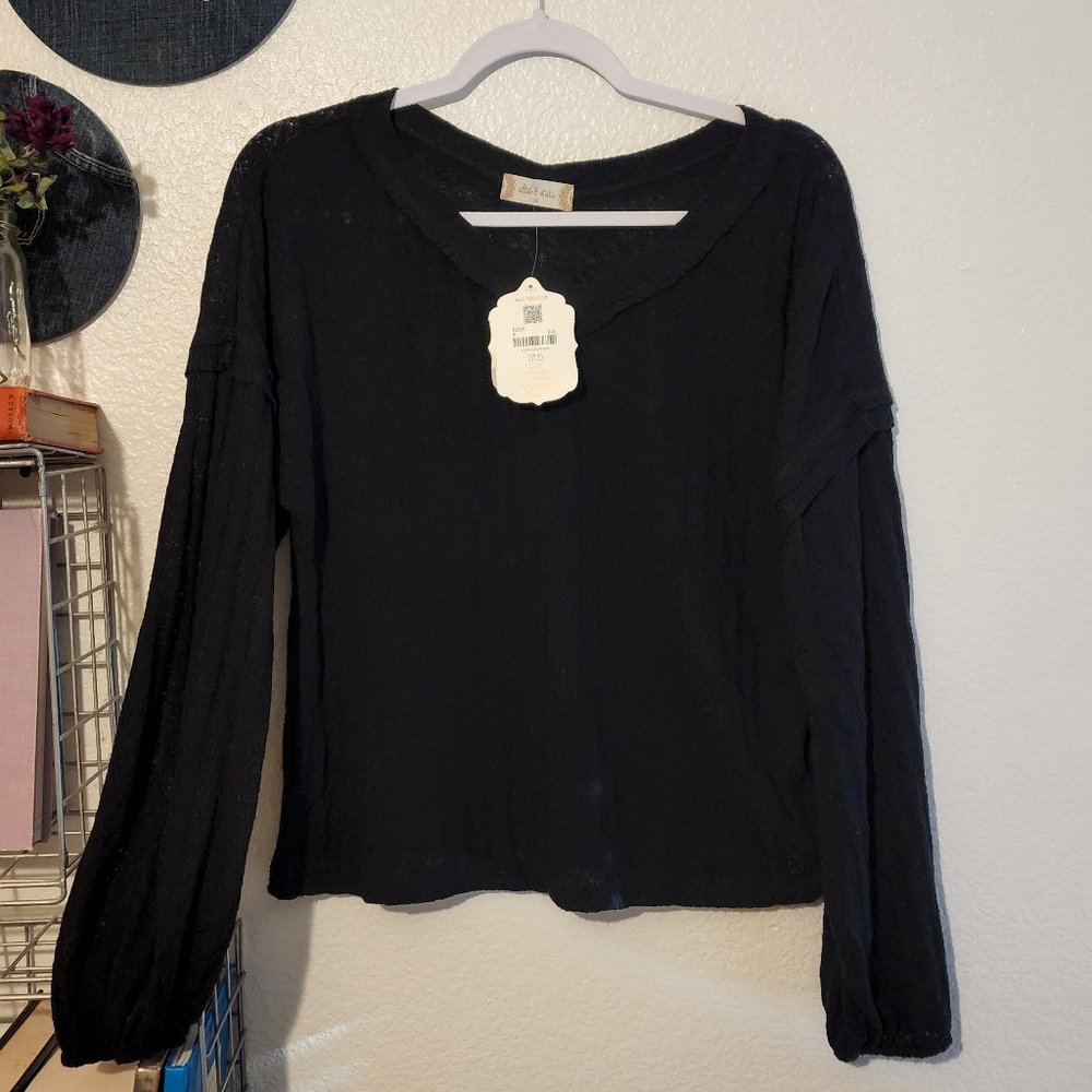 NWT Altar'd State M Black Knit Sweater